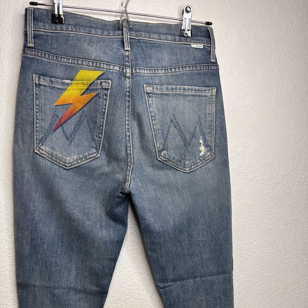 MOTHER Jeans The Stunner Lightning Bolt size 26